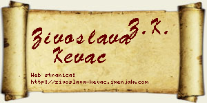 Živoslava Kevac vizit kartica